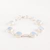 Milky Opal Gemstone 925 Stamped Silver Jewelry Handmade Bracelet Gift For Friend RB-14-19