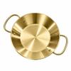 Double Handles Paella Pan 22cm Seafood Rice Pot Metal Serving Plate Dish  Kitchen Use