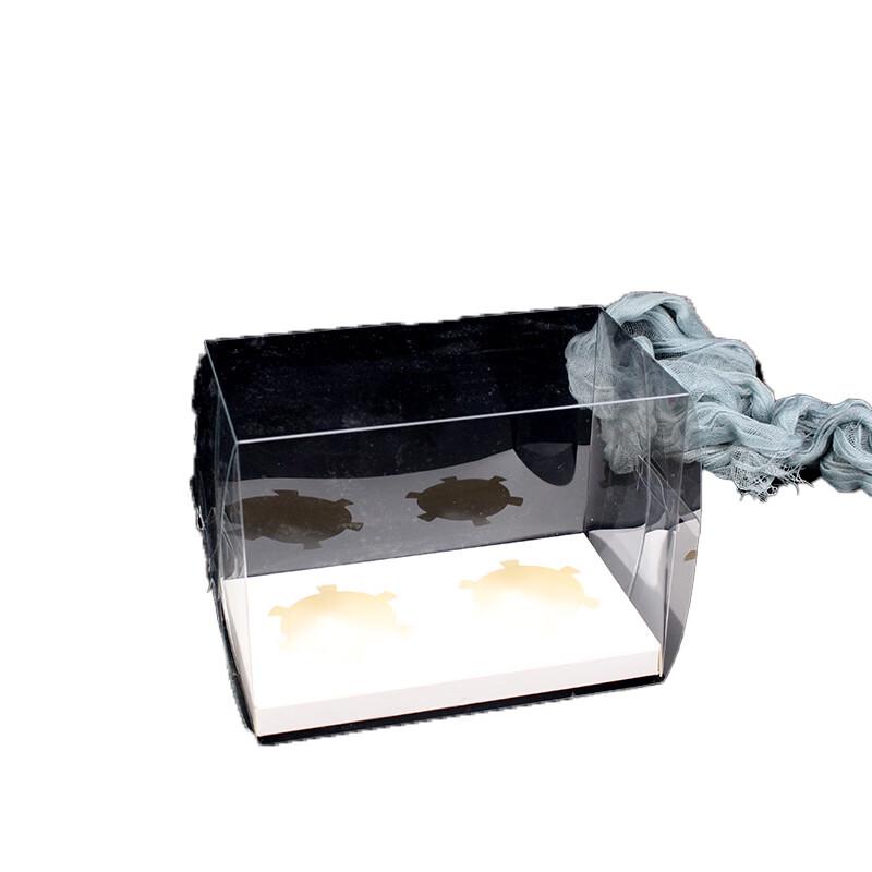 

Transparent 2-Grid Muffin Cake Box