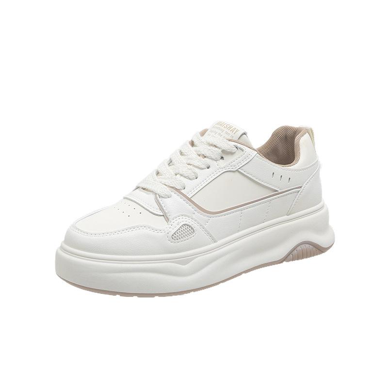 

Белые туфли на толстой подошве для женщин, весенняя новинка, повседневная мода, универсальная спортивная обувь для женщин 40