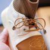 New Women Boot Versatile Fashion Casual Kid Shoe Simple Embroidery Elegant Socks Boots Princess Leather Boot Trendy Ankle Boots