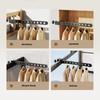 Retractable Clothes Drying Rack Foldable Wall Mounted Laundry Hanger Aluminum Garment Organizer for Balcony or Bedroom