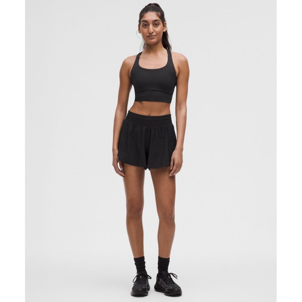 Lululemon Energy Longline-BH mit mittlerer Stützkraft, BD-Cups, Evolve, Schwarz