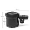 1 Piece Universal Tricycle Pram Phone Cup Holder Adjustable Black Baby Stroller Cup Holder 2-In-1 Twin Bottle Holder
