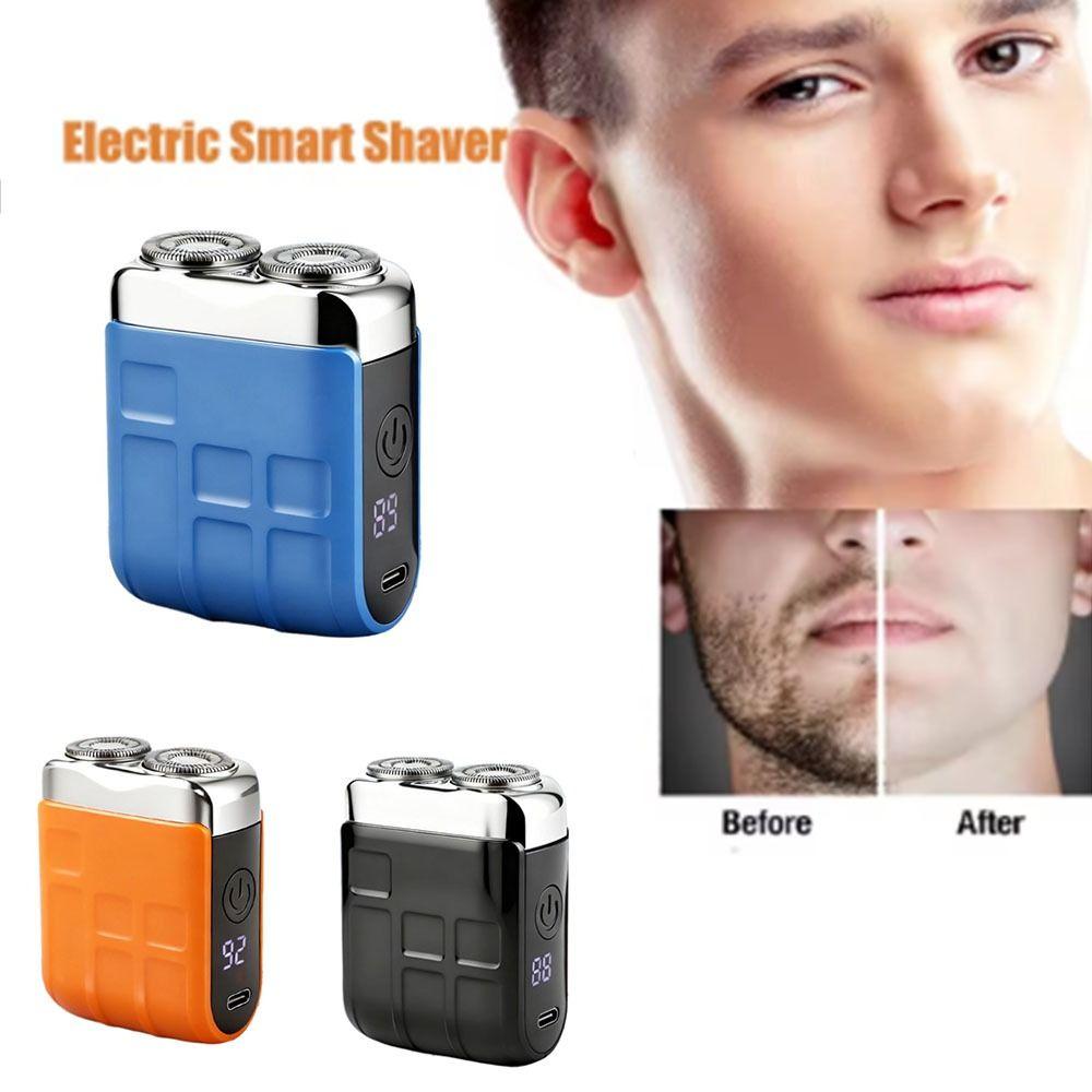 Waterproof Design Smart Shaver Digital Display Portable Rotary Razor Mini Electric Shaver Home