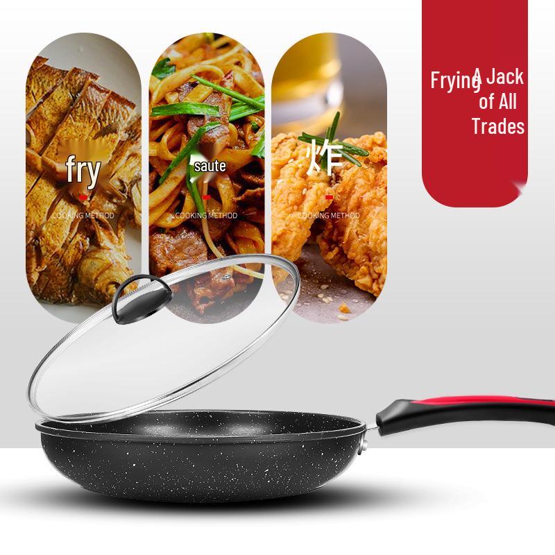 Maifan Stone Non-Stick Fry Pan for Eggs and Steak, Gas Stove & Induction Cooker Compatible, Crepe-Ready.