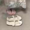 Late evening breeze flat-soled ballet shoes women's French bow Mary Jane shoes 2025 new spring and summer skirt single shoes