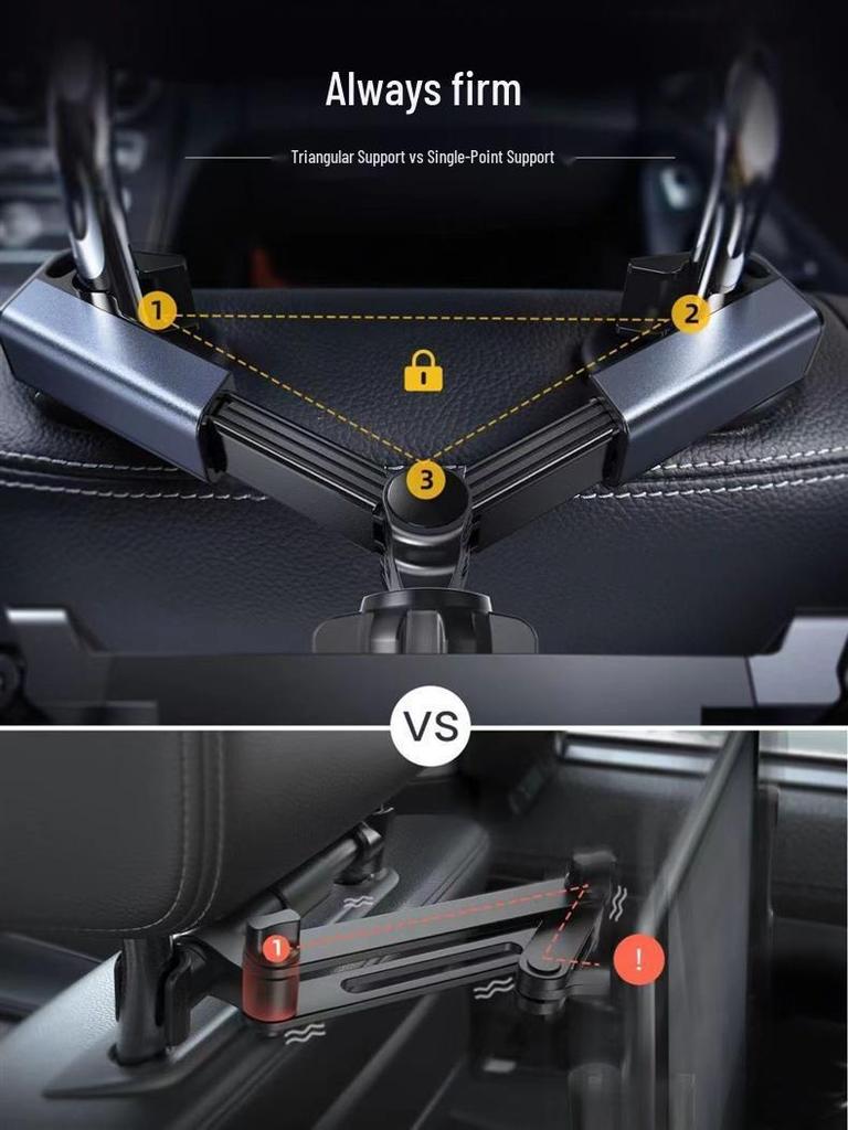 Universal Car Tablet & Phone Rotatable Headrest Holder