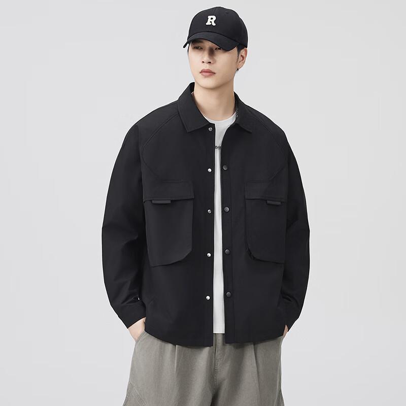 TOM ADAM 2025 New Lapel Men's Workwear Shirt Jacket