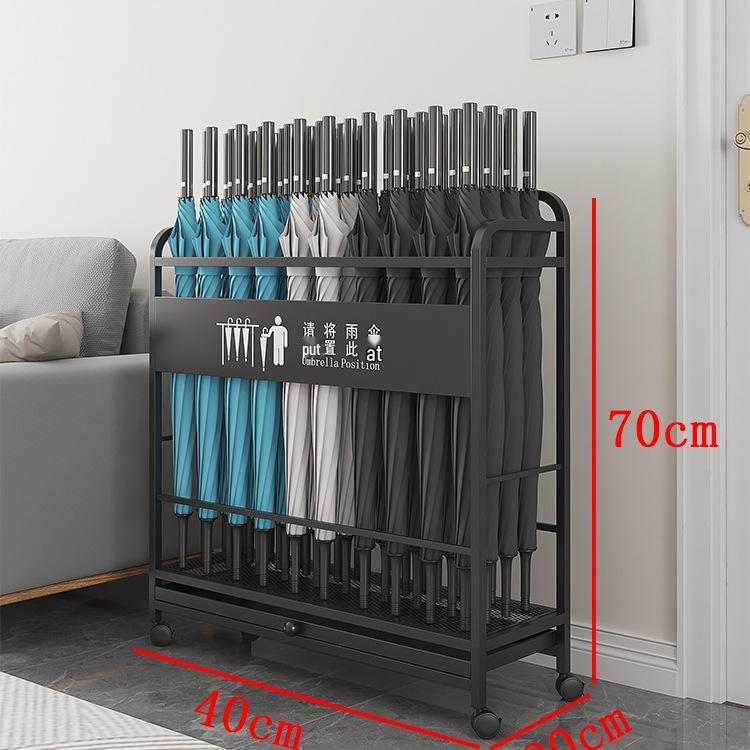 Commercial Umbrella Stand for Hotel Lobby or Classroom - Convenient Storage Rack Holder Luxury Gold - Small (Holds 18)