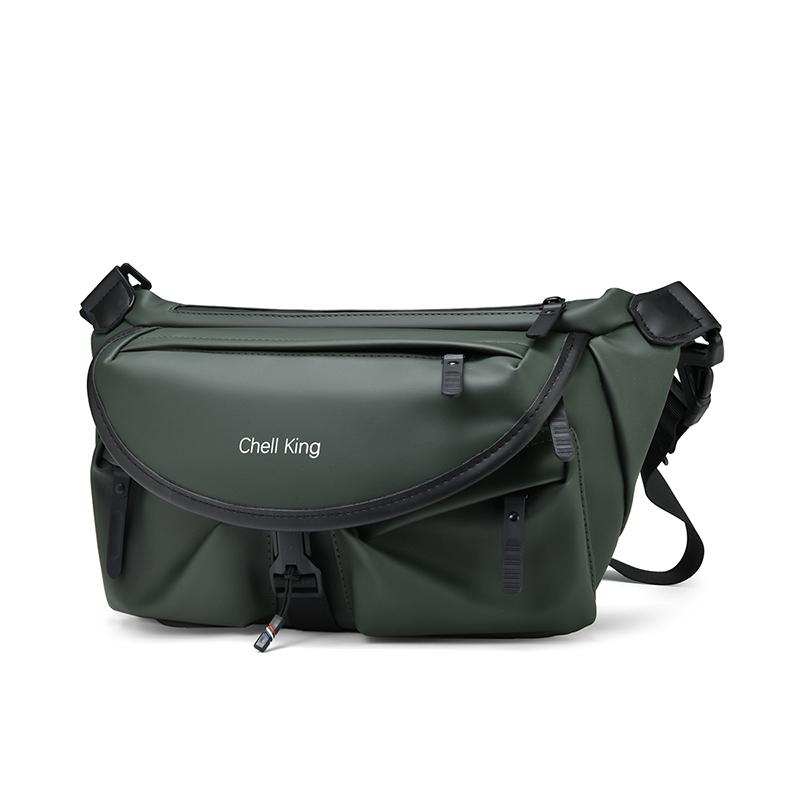 

Наплечная сумка Мужская нагрудная сумка Спортивная поясная сумка зелёный