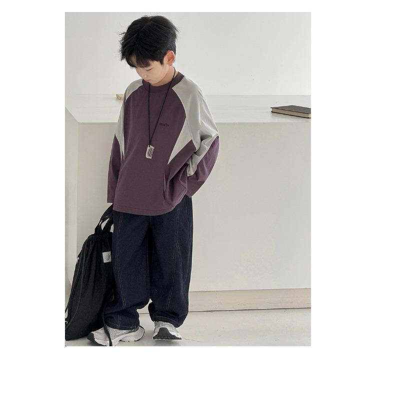 Boys Long Sleeve T Shirt Spring Casual Top For Older Boys