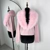 Knit Fluffy Cardigan Sweater Women 2026 Spring Knitted Long Sleeve V-Neck jacket Coat Female Elegant Knitwear Cardigan Sweater Coats