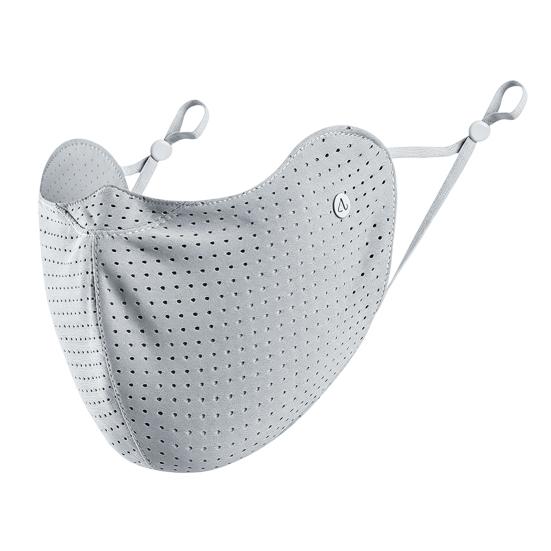 Ice Silk Face Guard, Washable Cooling Sunscreen Face Shield, Breathable Holes Face Protector with Elastic Ear Loop for Outdoor Cycling Hiking Fishing