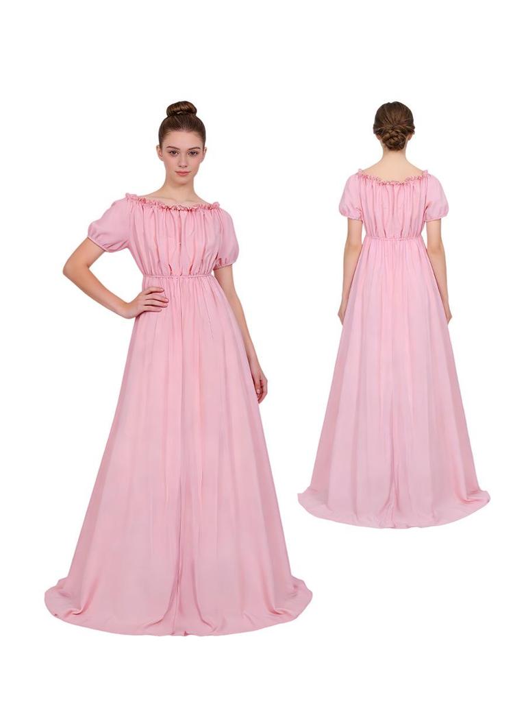 Regency Era Bridgerton Victorian Cosplay Gown for Halloween