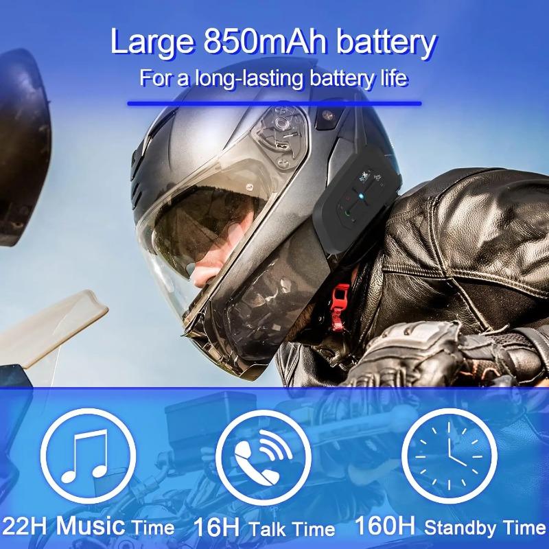 

V7 Шолом Bluetooth Інтерком Мотоциклетні Гарнітури для Зв язку Шолом Інтерфон для Мотоциклів Лиж Альпінізму Аксесуари чорний