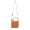 Women's Shoulder Bag, Crossbody Bag, Small, Handbag, PU Leather, Synthetic Leather, Shoulder Bag, Mini Bag, Compact, Square, Box-Shaped (Brown)