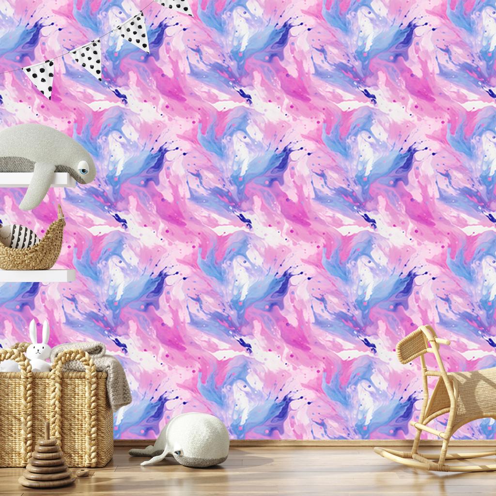Pink Purple Ink Lavender and Powder Pink Wallpaper 50x1000