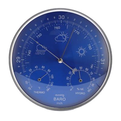 Thermomètre Baromètre Hygromètre 3 en 1 Toutes Saisons Mural Intérieur Extérieur Météo Précise
