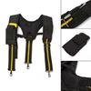 Tool Belt Suspenders Work Belt Suspenders Flexible Adjustable Straps with Moveable Padded Shoulders with Loops Attachment