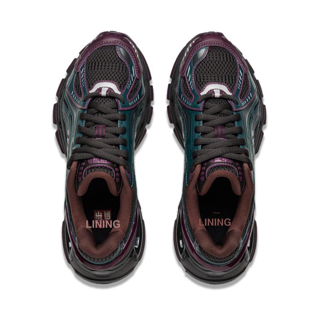 Li Ning Lijun BOW Trendy Fashion Supportive Stable Durable Low-Top Casual Shoes Women Sneaker Green Brown AZGU064-4