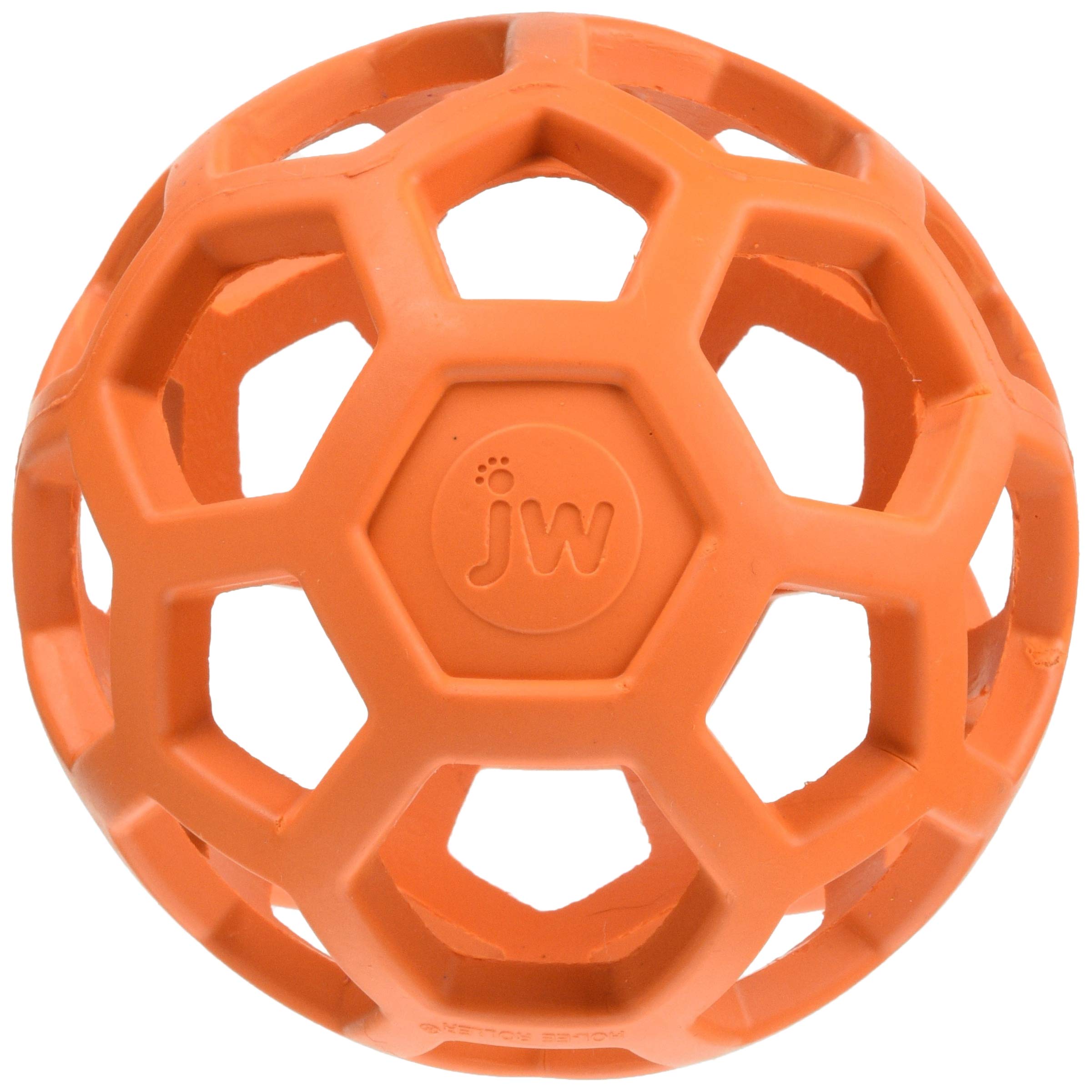 JW Pet Holly Roller Ball Dog Small Orange Toy, Medium-Sized, Size,