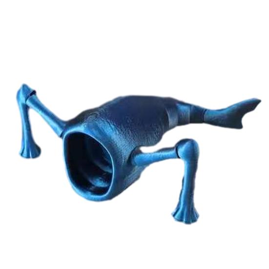 

Sea Eater Statue 3D Printed Flexible Articulated Fidget Toy Deep Sea Creature Collectible Ocean Theme Desk Ornament for Stress Anxiety Relief