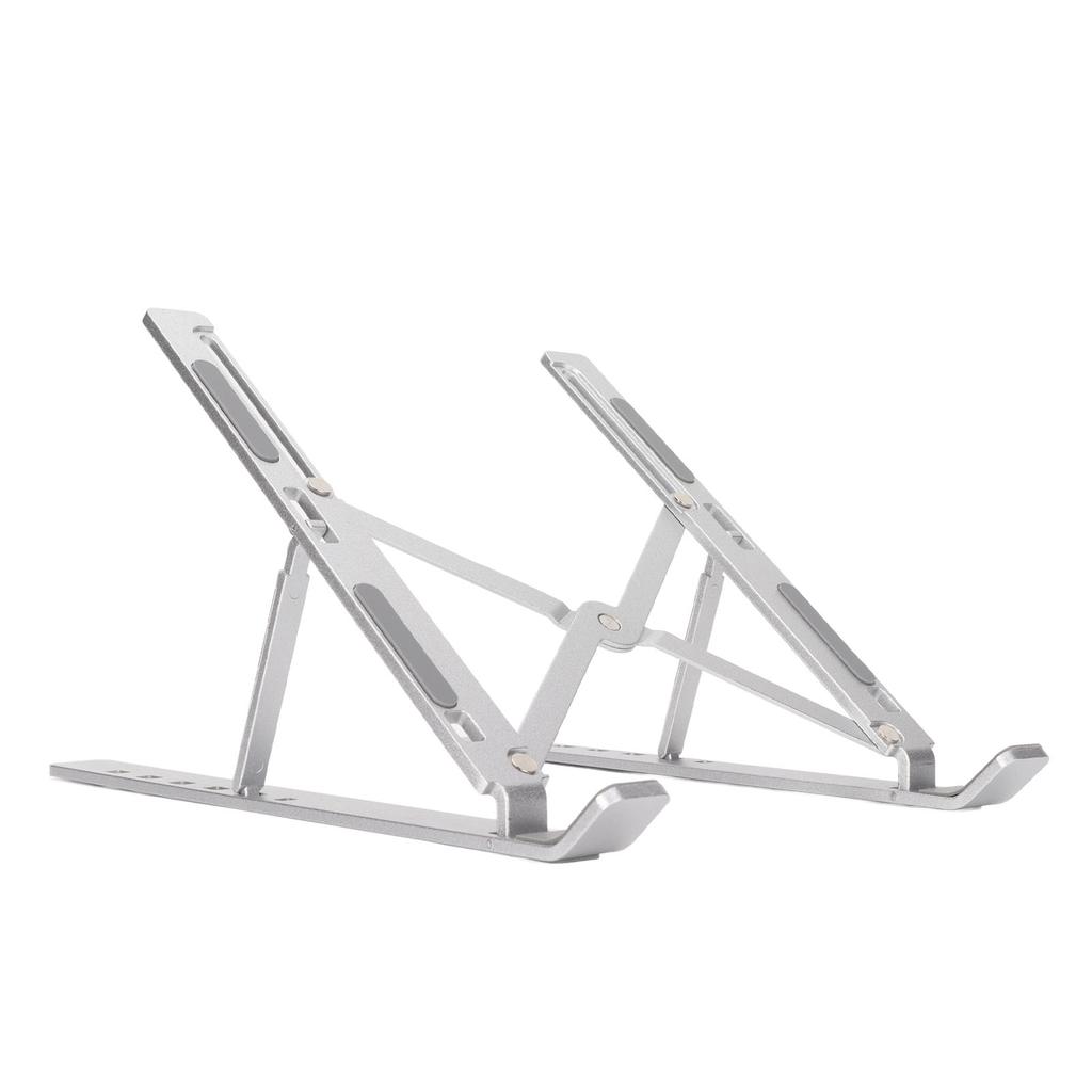 Laptop Stand Aluminium Alloy Adjustable Height Nonslip Rubber Pads Foldable Compact Lightweight
