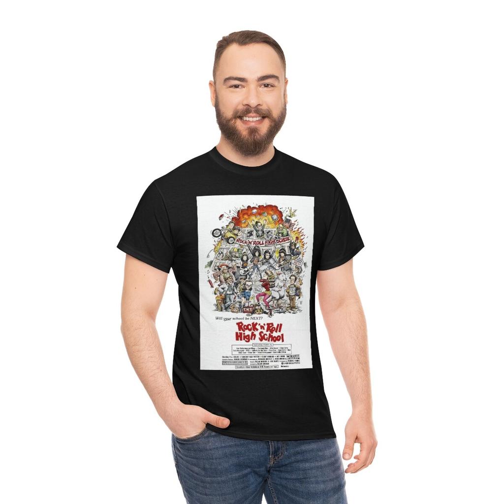 Rock And Roll High School Movie Poster Ramones Short Sleeve Tee