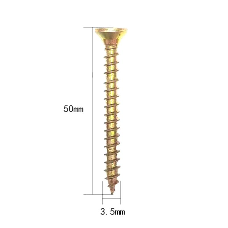 50Pcs/Bag Plastic Hollow-Wall Anchors Drywall Anchor Kit Expansion Pipe Self Drilling Screws Hollow Wall Expansion Screw