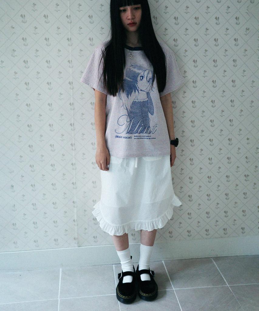 Wondeobijiteo Flanders Apron Skirt [White]