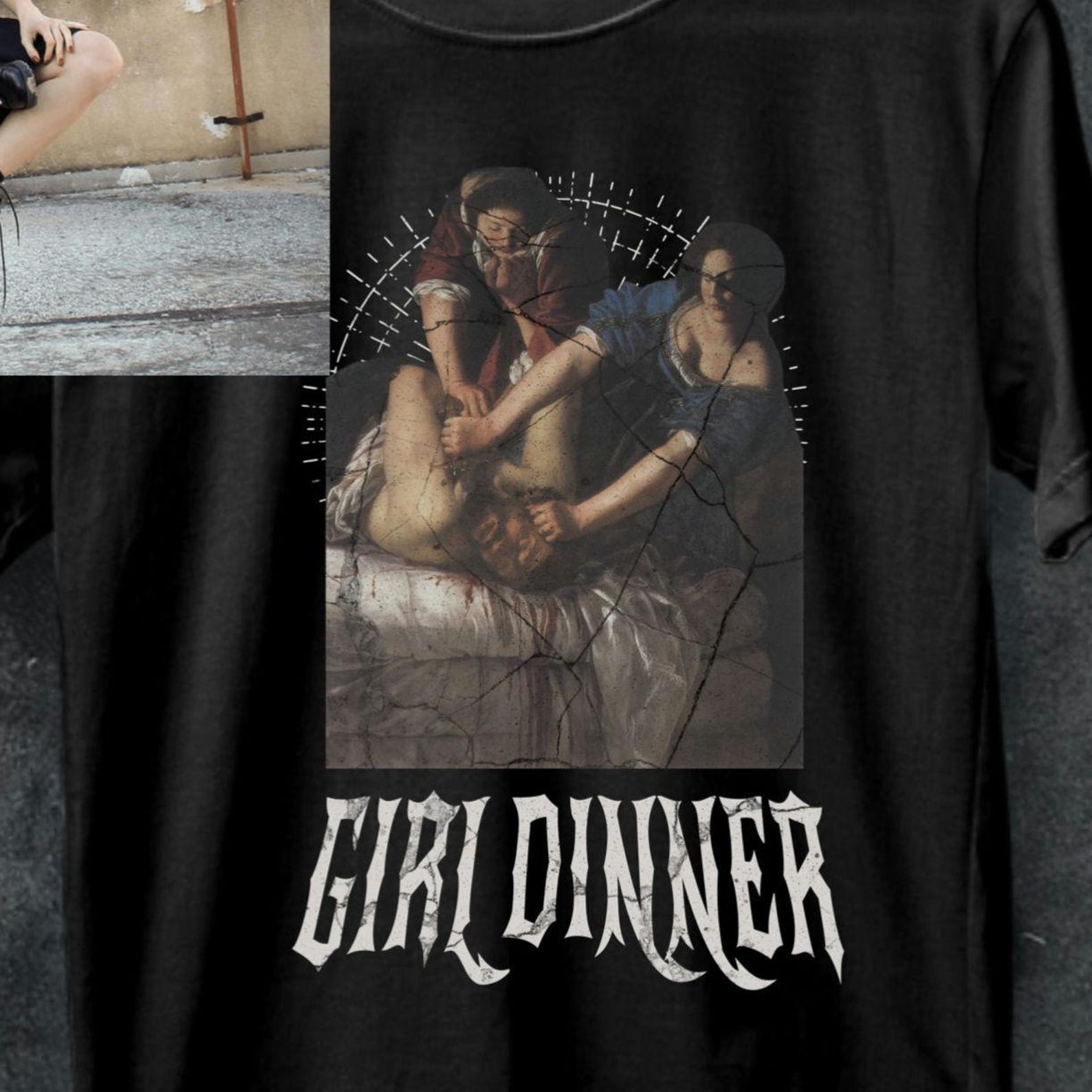 Funny Feminist Art History Tee, Judith Beheading Holofernes Shirt 3XL