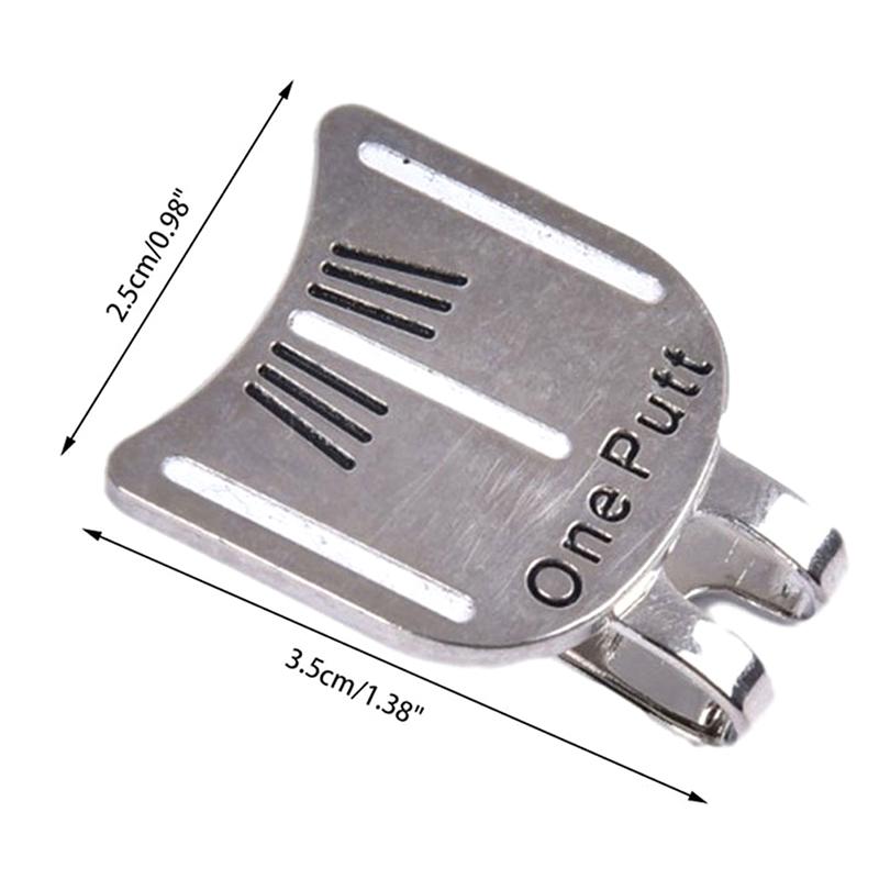 One Putt Design Golf Ball Mark Plus Magnetic Golf Hat Clip Golf Marker Drop Ship