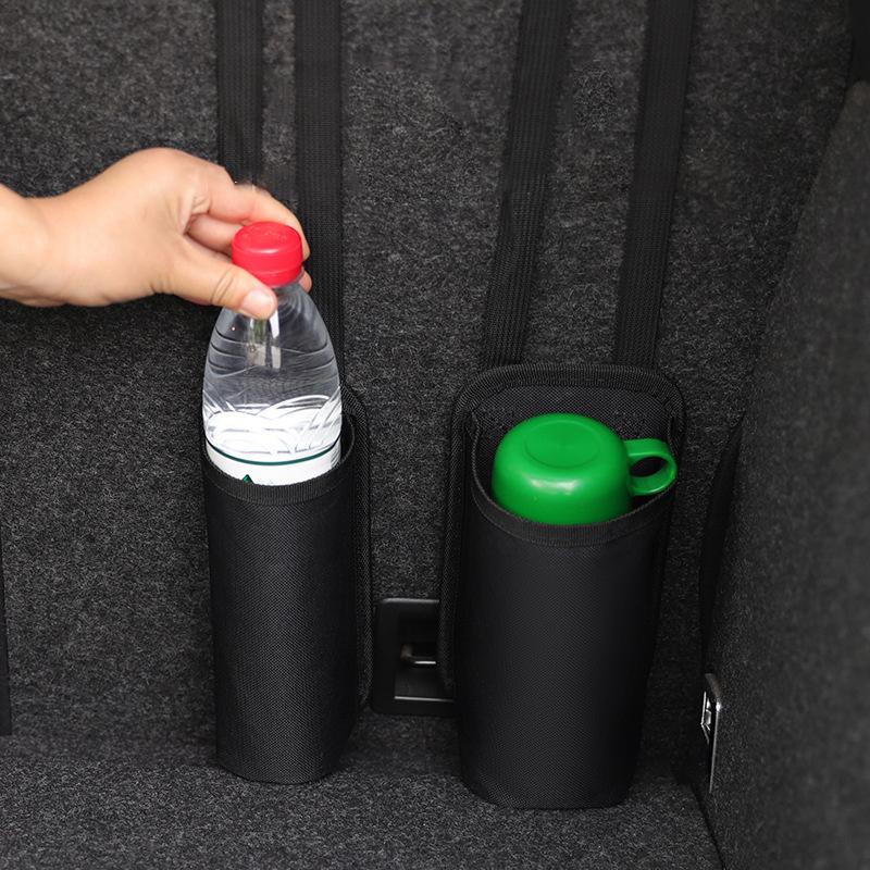 New Car Fire Extinguisher Fixed Storage Bag Auto Trunk Seat Back Pocket Car Interior Water Cup Hanging Bag Organizer Accessories