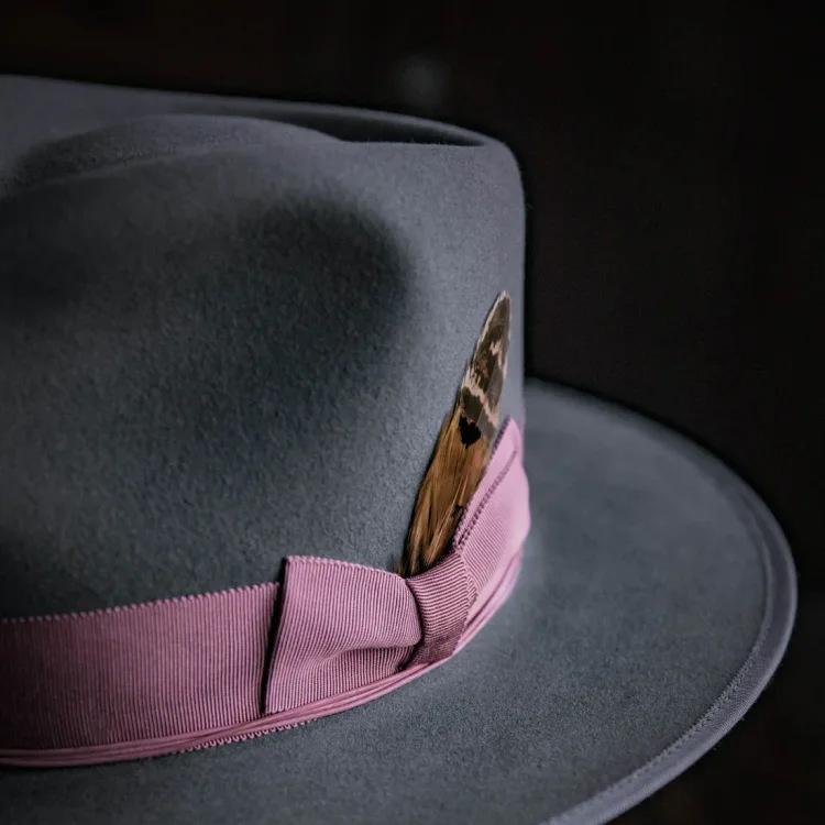 Solid Color Wool Top Hat Bow Decorative Felt Hat Jazz Hat