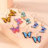 Cute Colorful Butterfly Drop Earrings for Women Girls Dangle Earrings Handmade Jewelry Gifts
