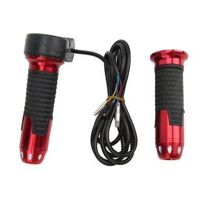 1 Paar 12 V?99V Gasgriffe Universal Drehgasgriff Gasgriff Lenker mit Knopf für
