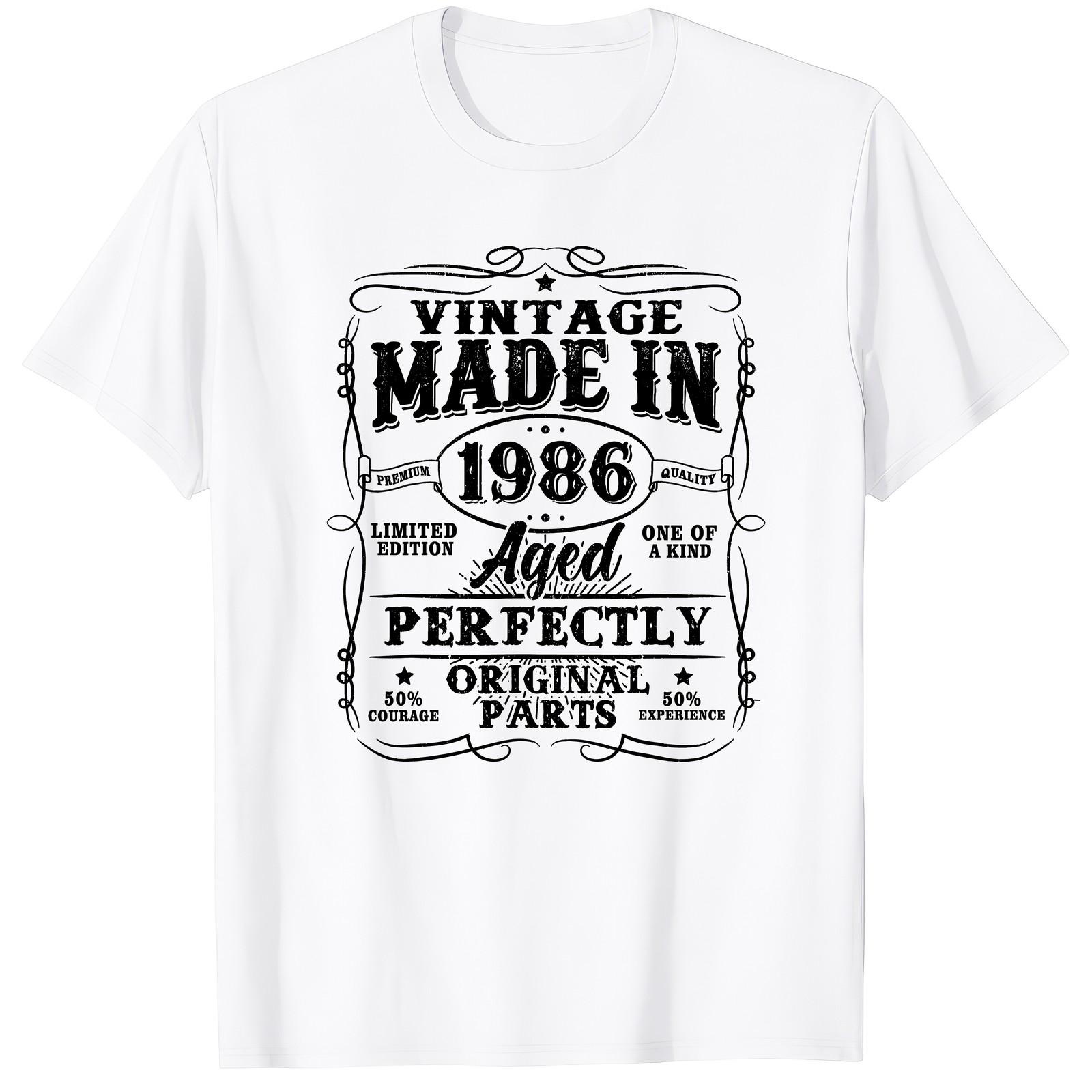 Made In 1986 40th Birthday Original Parts T Shirt XL