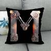 Science fiction style letters Digital printing short plush pillow covers for car sofa office cushion cover home goods