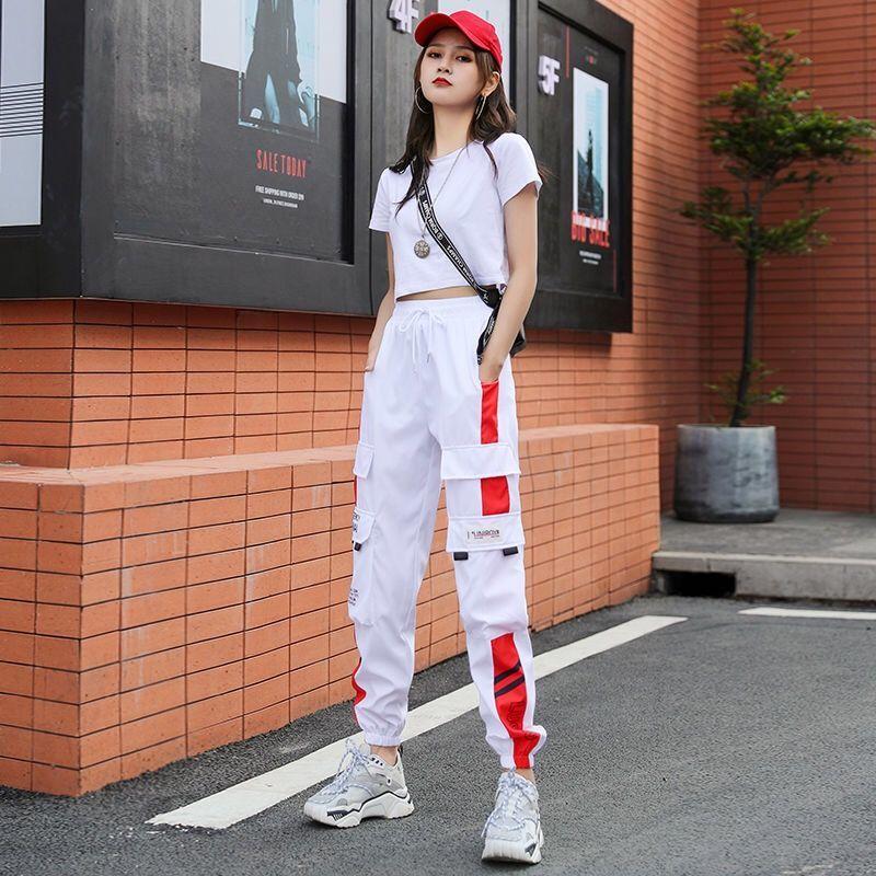 Estate sottile tuta da donna Vita alta Loose Thin Straight All-match  Pantaloni sportivi casual acquista in modo economico — spedizione gratuita,  recensioni reali con foto — Joom