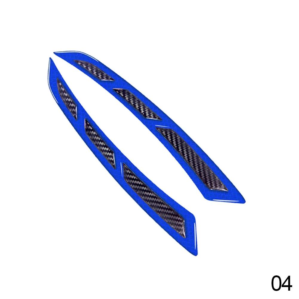 2PC 22CM Flexible PVC Car Fender Flares Arch Wheel Eyebrow Guard Kit Carbon Fiber Mud Flaps Splash Guards Protector Anti-Scratch