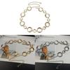 Womens Silver Gold Metal Waist Chain With Hook Closure For Casual And Party Wear