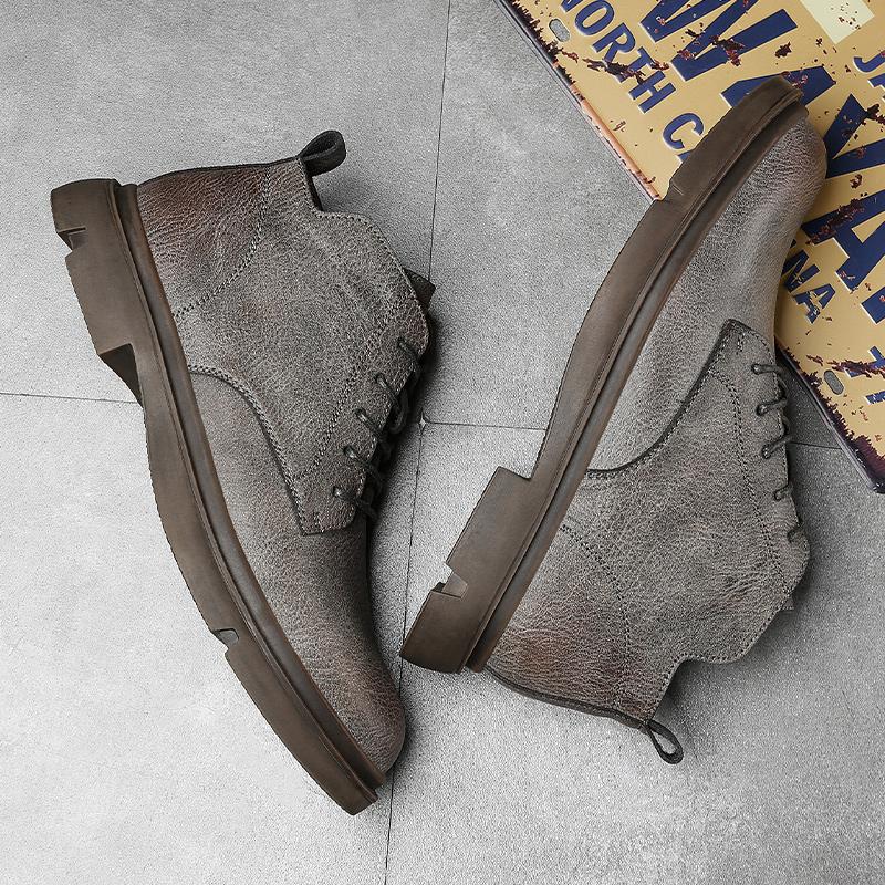 Fashion Short Boots Leisure Ankle Boots Men Casual Shoes Male Boots Comfortable Outdoor Shoes Top Quality Basic Boots Mens Shoes