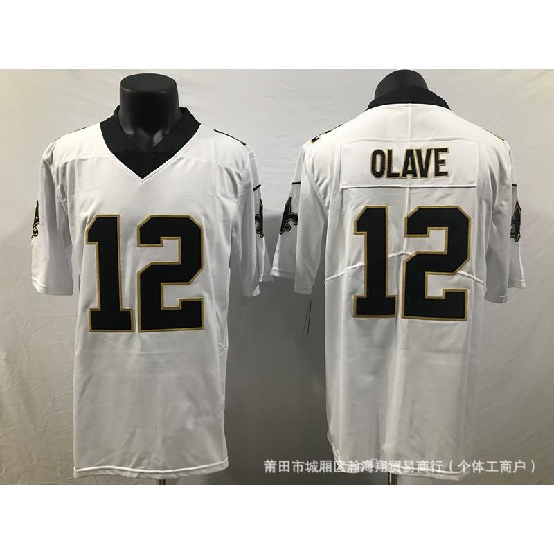 Saints Football Jersey Embroidered American Shirt Unisex Sports Top Breathable Team Game Wear