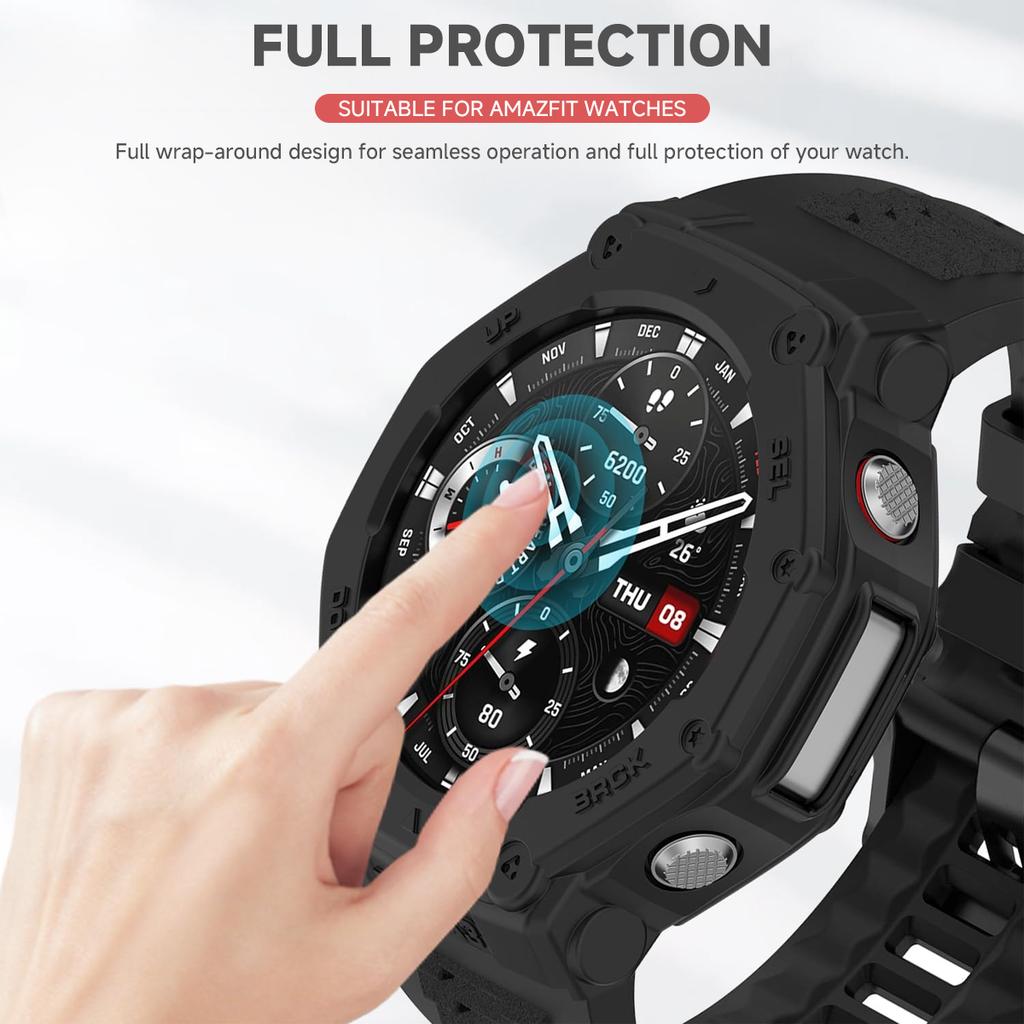 Silikonový řemínek a pouzdro pro chytré hodinky Huami Amazfit T-REX 3 Řemínek Náramek T-Rex3 Sportovní náramek Náramek na zápěstí S nástrojem