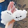 Cute Soft Seal Plush Keychain Fun Ocean Animal Plushie Pendant Kawaii Fluffy Keyring Car Ornaments Backpack Decor Christmas Gift Present