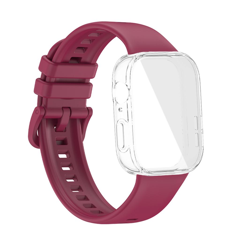 Für Huawei Watch Fit 3 Armband Weiches Silikon Sportuhrband + TPU Weiche Hülle Atmungsaktives Smartwatch Armband Für Huawei Fit3 Correa