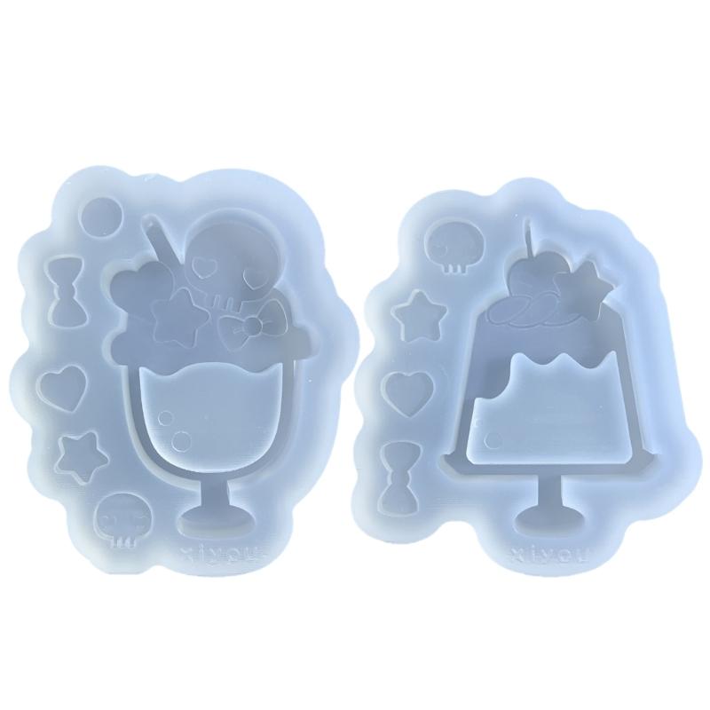 Resin Casting Shaker Mold Epoxy Quicksand Silicone Mold Resin Shaker Mold for Pendant Jewelry Keychain Decoration Making