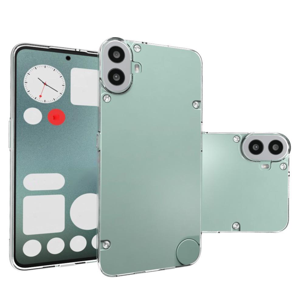 For Nothing CMF Phone 1 Case 2.0mm TPU Clear Shockproof Phone Cover (Big Rear Lens Hole)