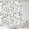 3D Tropical Green Plant Leaf Palm Cactus Bathroom Shower Curtain Home Decor Curtain Waterproof Fabric Shower Curtains With Hook